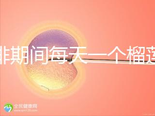 促排期間每天一個榴蓮長卵泡，前提：別和這些食物一起吃