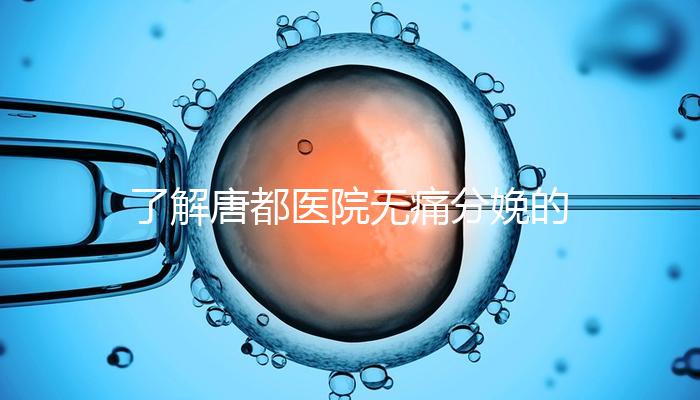 了解唐都醫(yī)院無痛分娩的費用和流程,包括2024年價格表