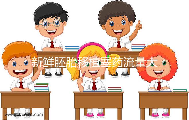 新鮮胚胎移植塞藥流量大量透明水分析異常，影響著床