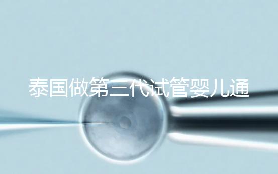 泰國做第三代試管嬰兒通常費用多少?高嗎?